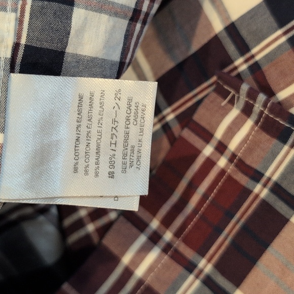J. Crew Men's Mercantile Flex Long Sleeve Button Down Plaid Shirt Style #J5304 - Picture 8 of 14